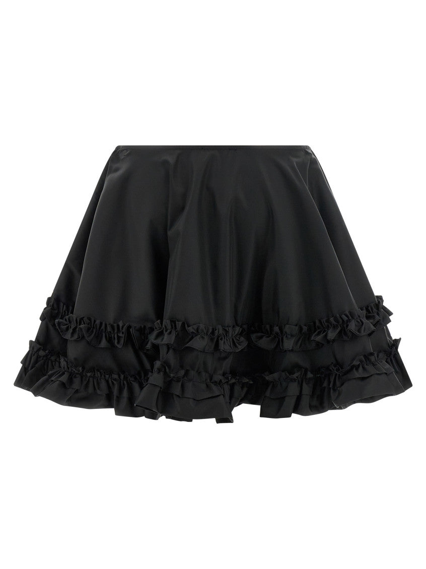 Black 'Duchesse Nylon Mini Frill' skirt 2