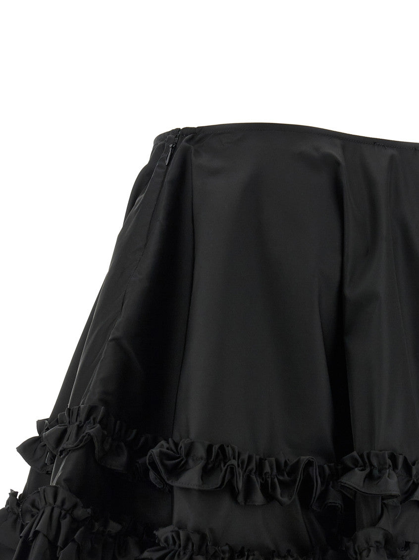 Black 'Duchesse Nylon Mini Frill' skirt 4