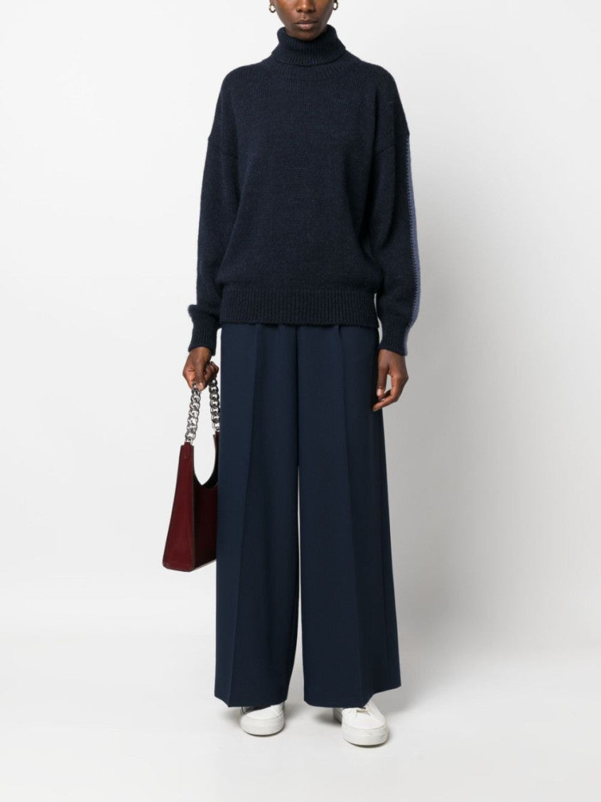 Navy Blue Turtleneck Sweater 2