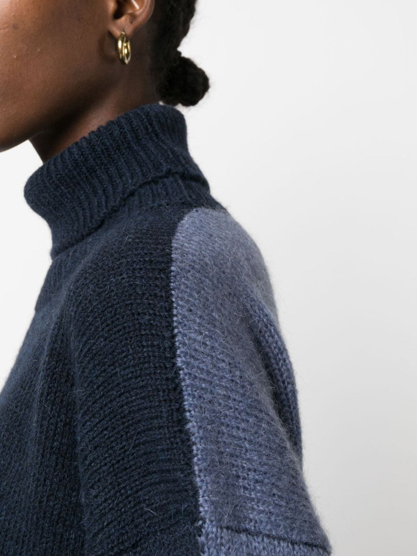 Navy Blue Turtleneck Sweater 3