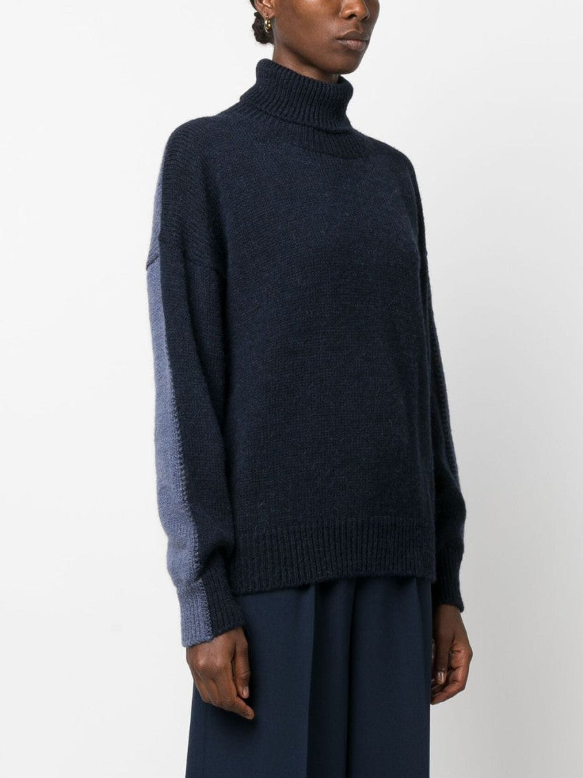 Navy Blue Turtleneck Sweater 4