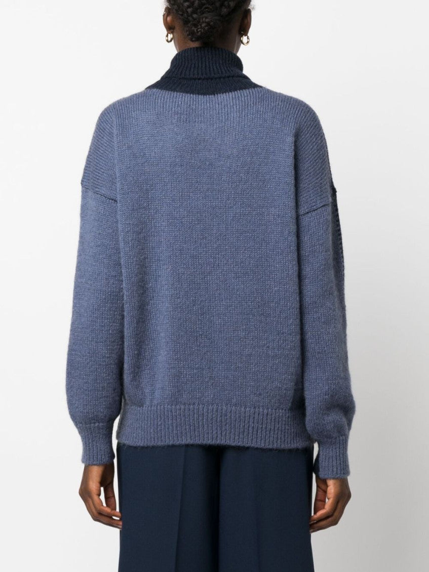 Navy Blue Turtleneck Sweater 5