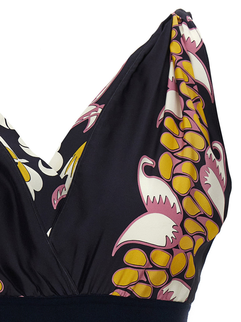 Black Printed Silk Top 3