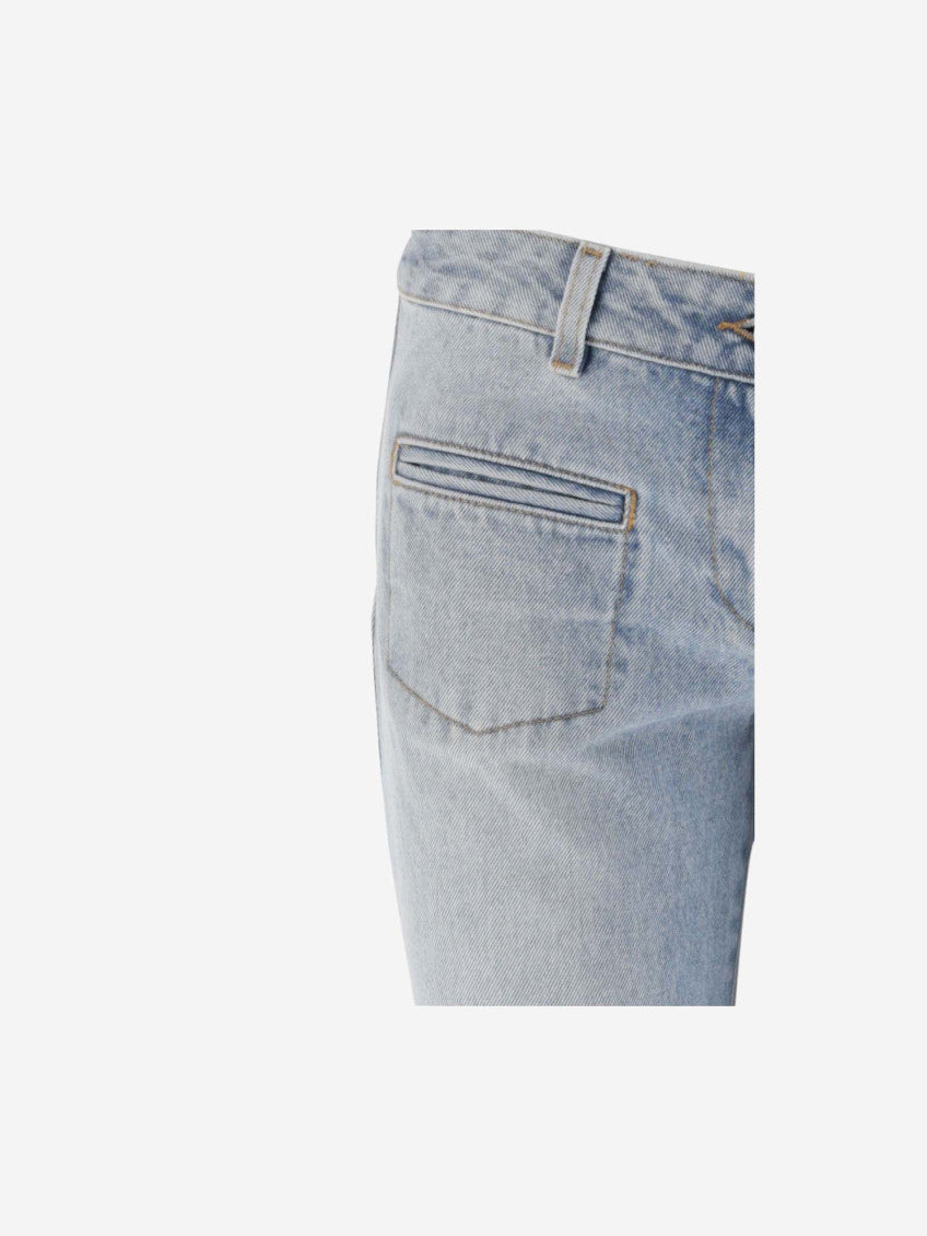 Light Blue Flared Jeans 3