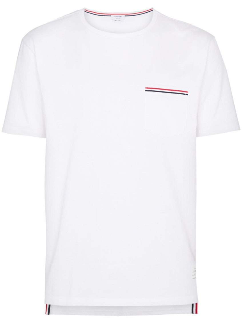 White Logo Print T-shirt 1