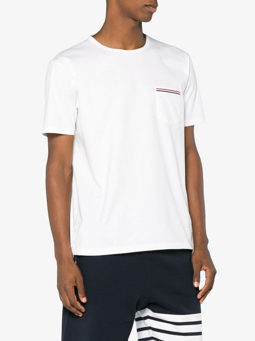 White Logo Print T-shirt 3