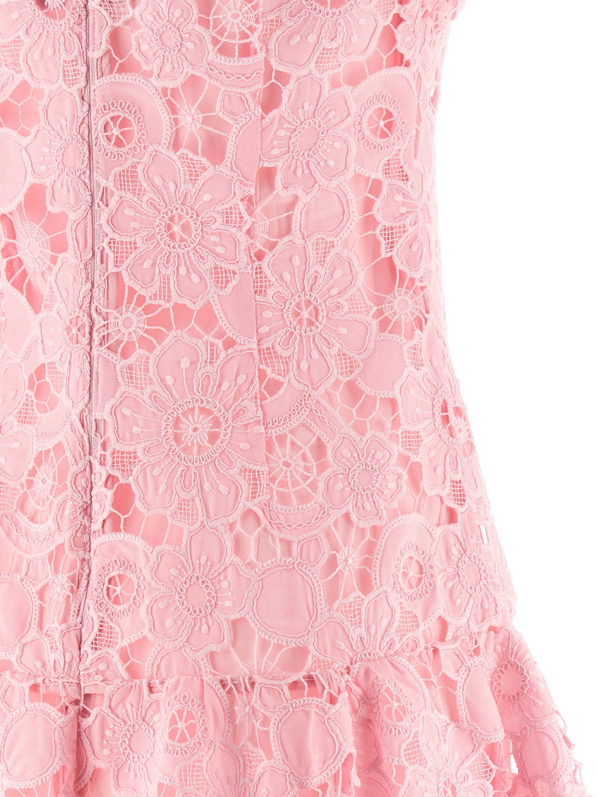 Pink Shirt Collar Mini Dress 4