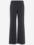 Grey Pinstriped Trousers 1