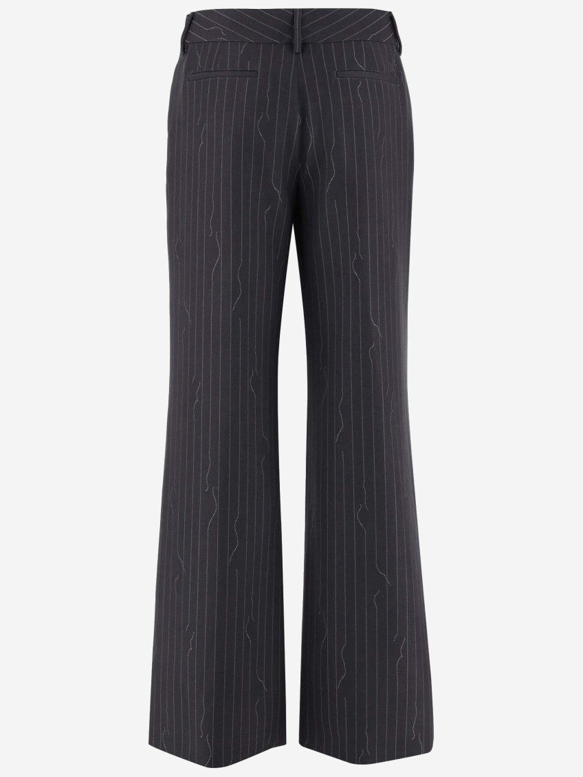 Grey Pinstriped Trousers 2