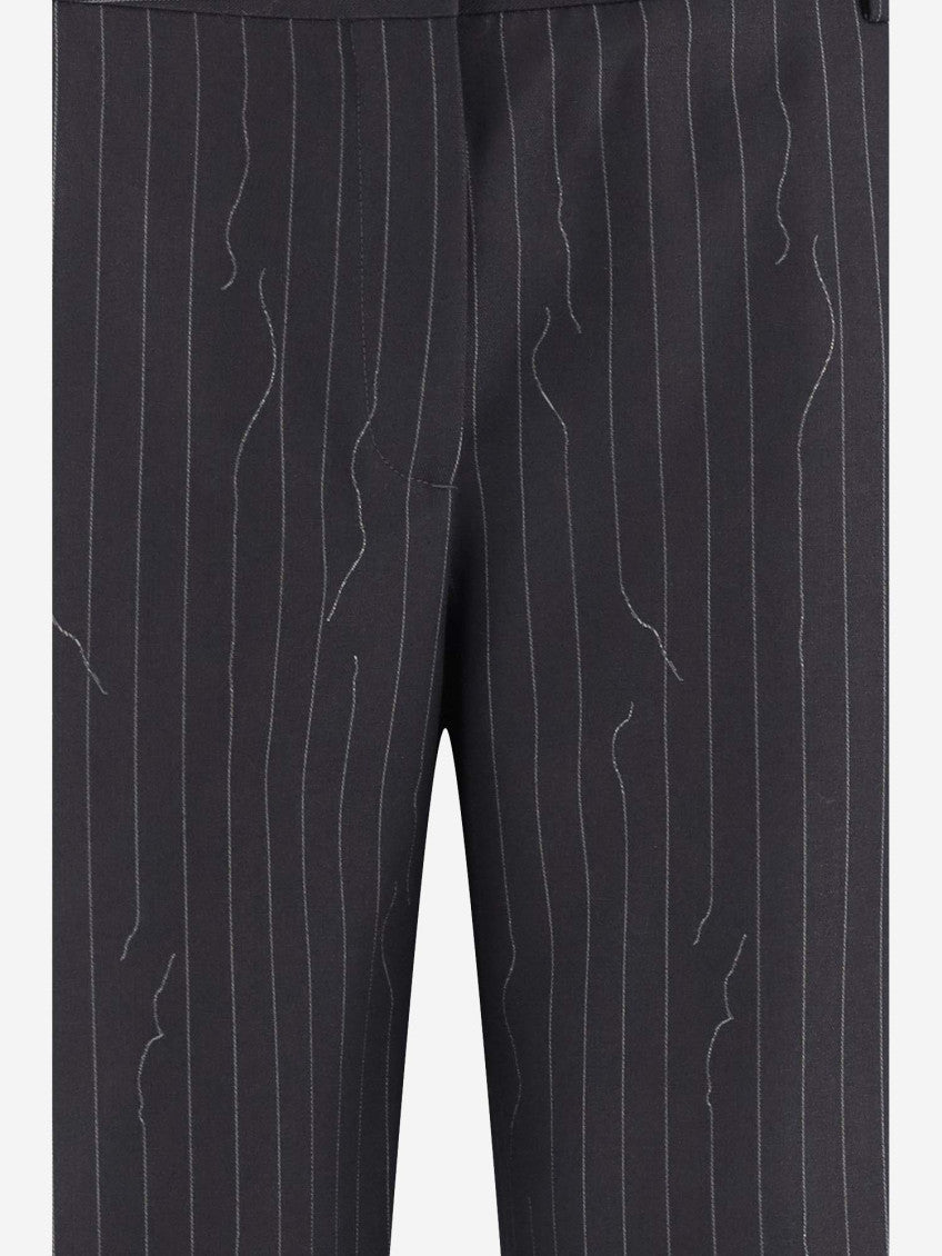 Grey Pinstriped Trousers 3