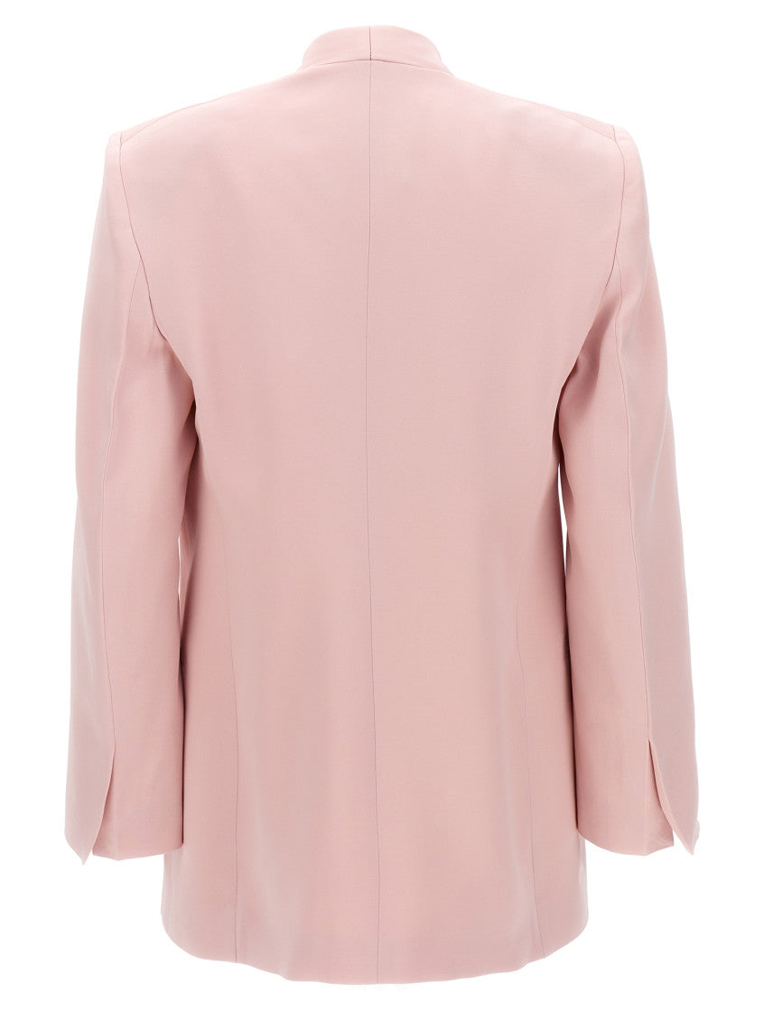 Pink Single-breasted Blazer Jacket 2