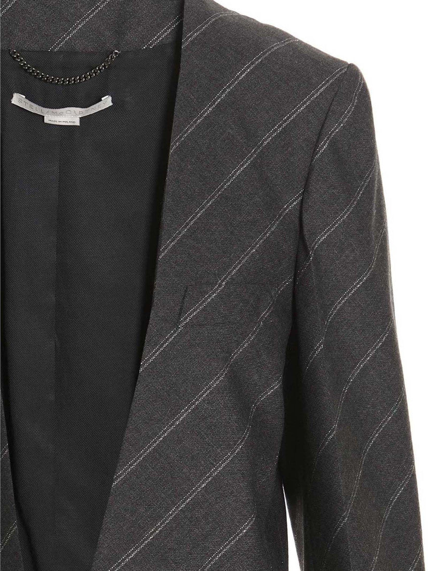 Grey Collarless Jacket 3