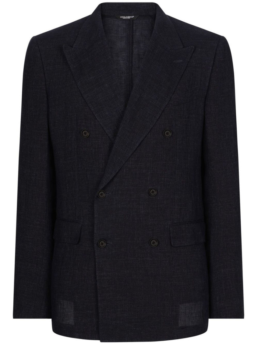 Navy Blue Double Breasted Blazer 1