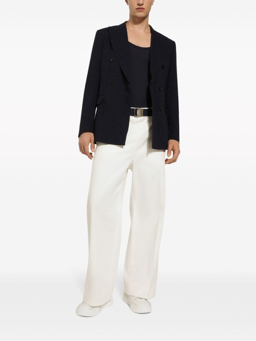 Navy Blue Double Breasted Blazer 4