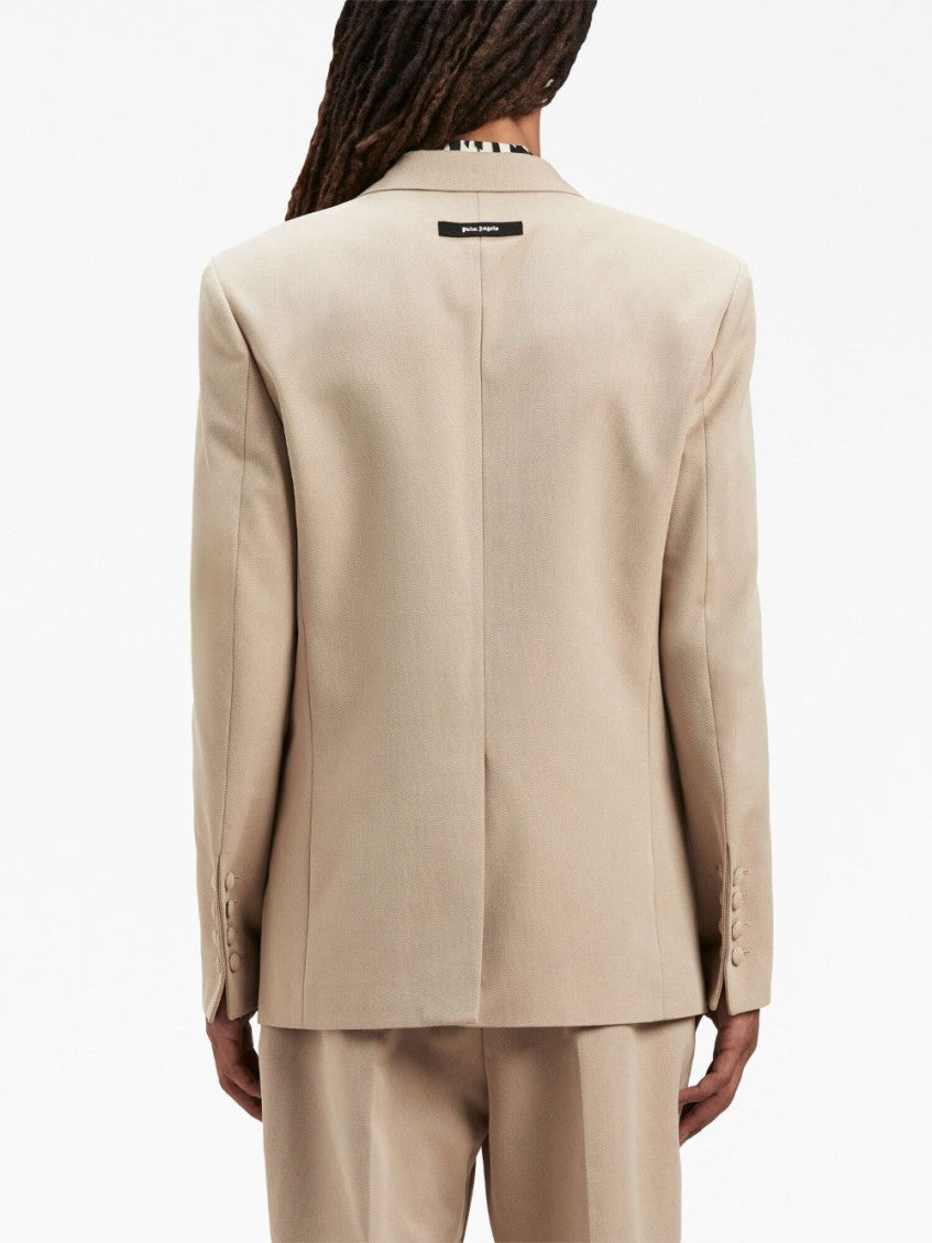 Beige Viscose blazer 4