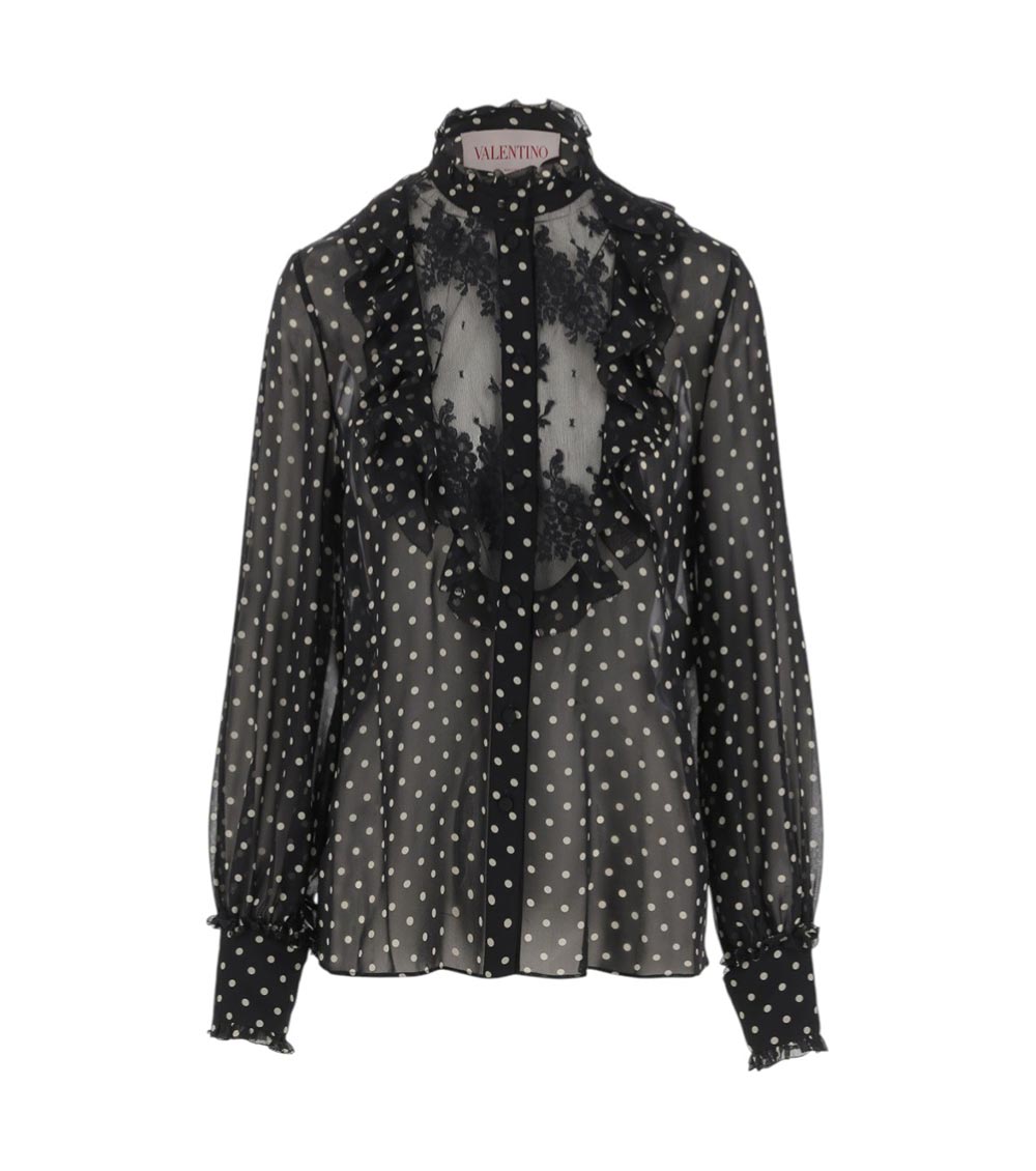 Black Polka Dot Shirt 1