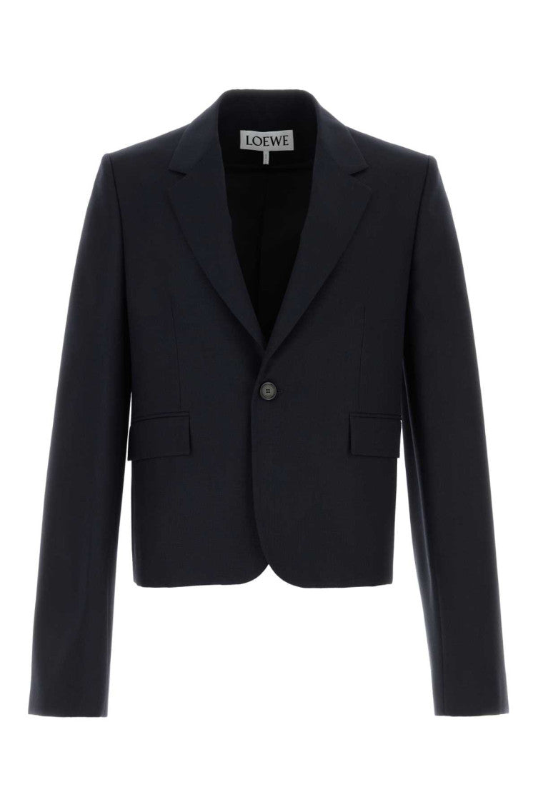 Navy Blue Wool Blazer 1