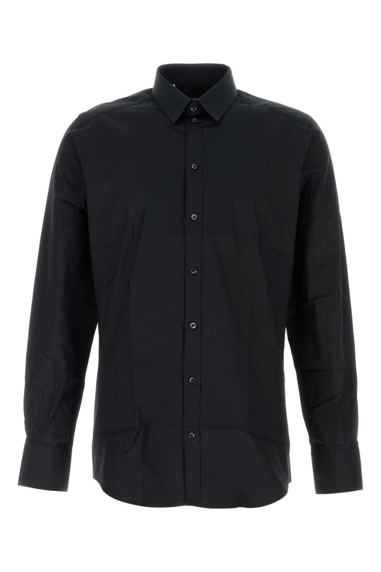 Black poplin shirt  1