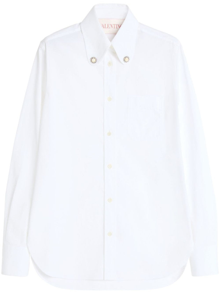 White Cotton poplin shirt 1