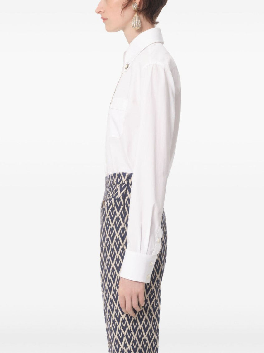 White Cotton poplin shirt 2