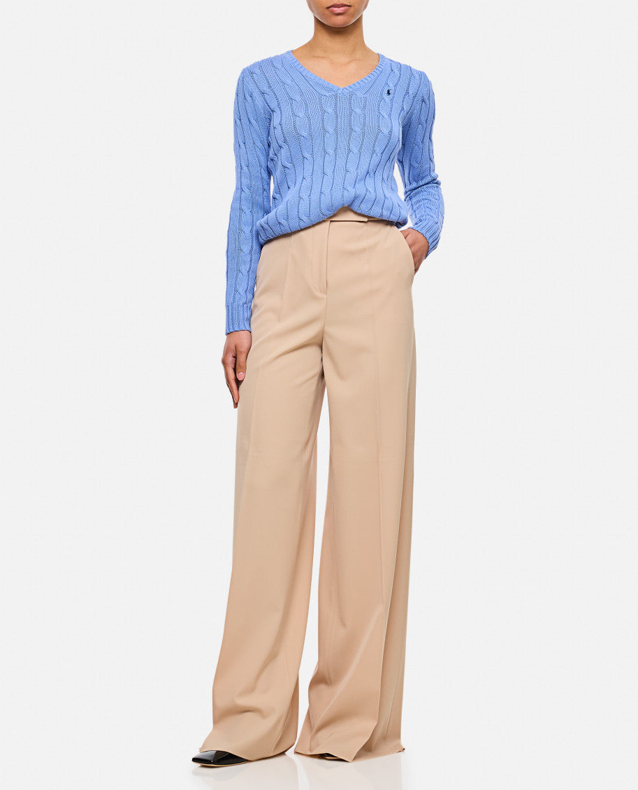 Beige Ninfa Palazzo Pants 2