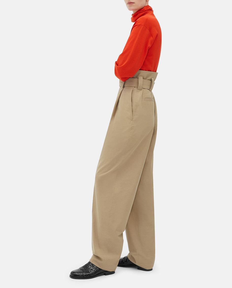 Beige Wide Trousers 2