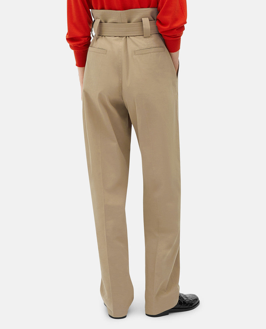 Beige Wide Trousers 3