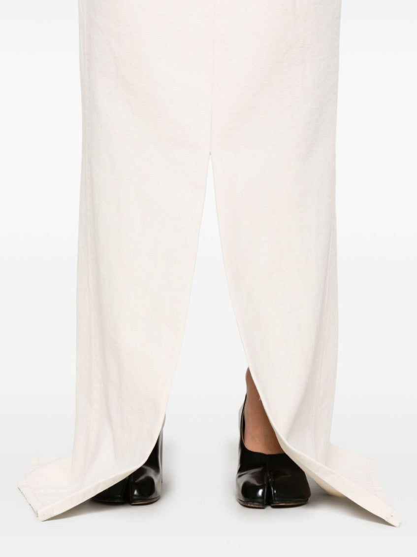 Beige Long Denim Skirt 4