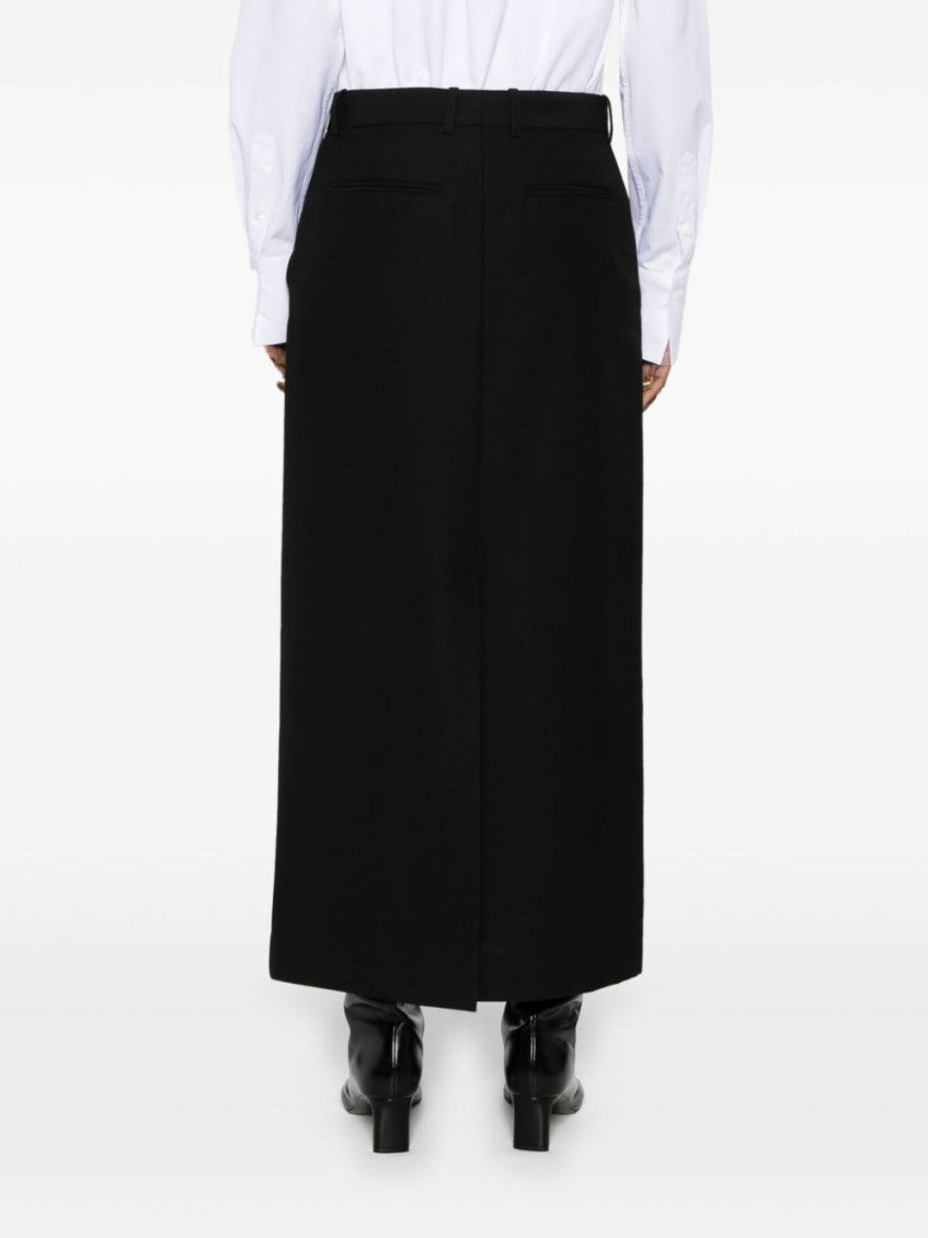 Black Long straight skirt 3