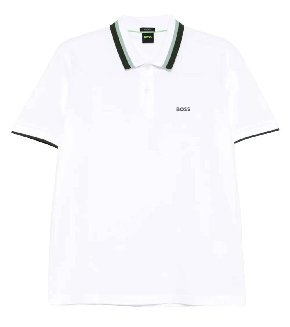 White Cotton Logo Polo 1