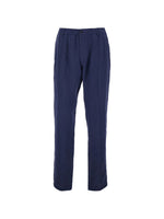 Blue Cotton tailored trousers 1