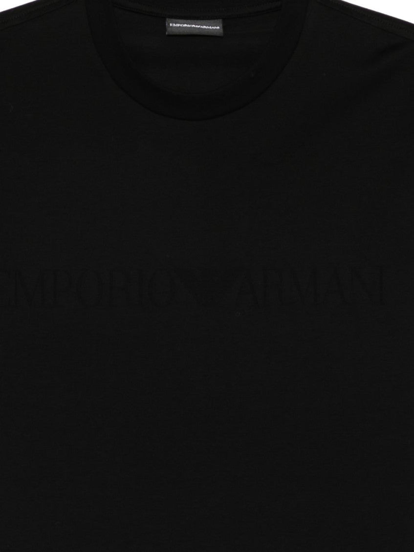 Black Solid Cotton T-shirt 2