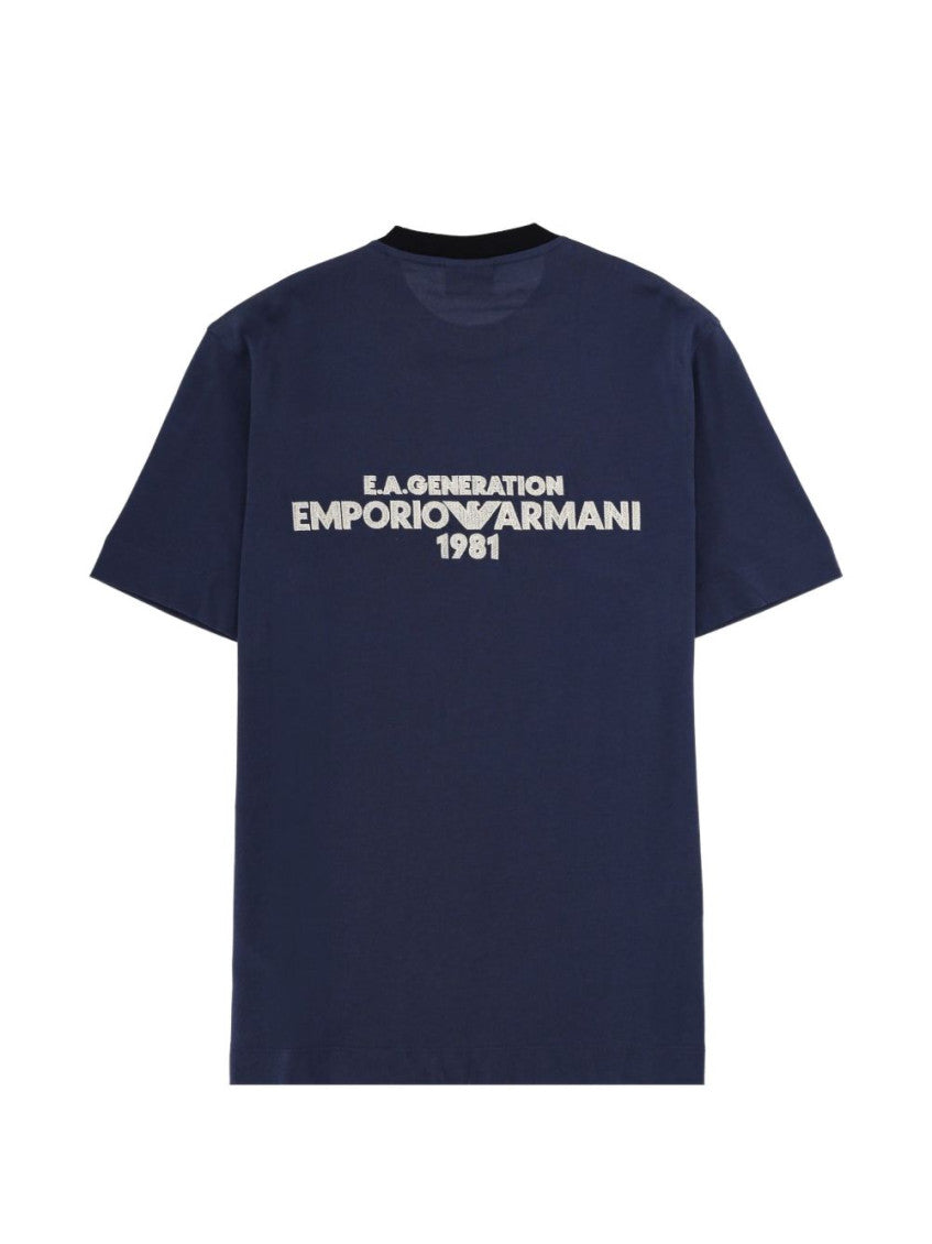 Blue Logo Print T-Shirt 2