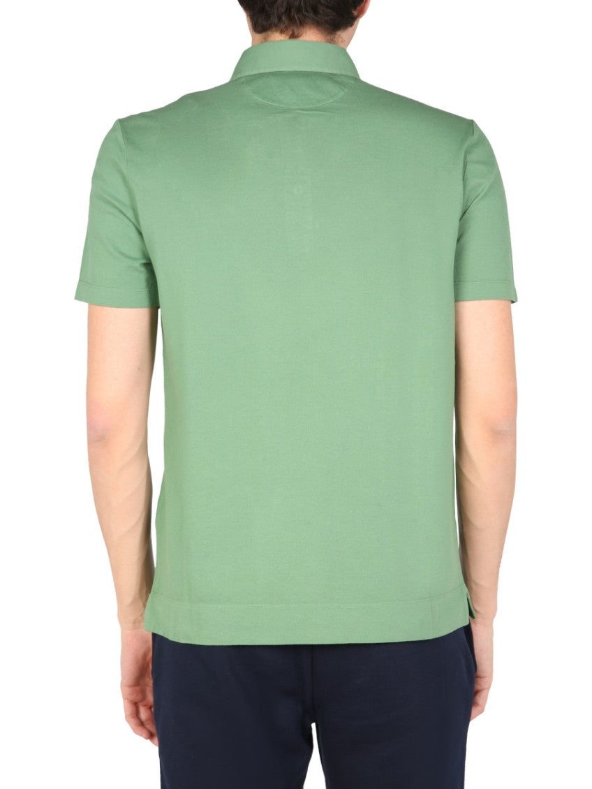 Green Shirt Collar Polo 4