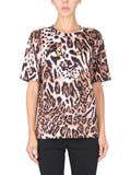 Multicolor Animal Print Crew Neck T-Shirt 1