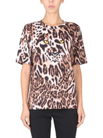Multicolor Animal Print Crew Neck T-Shirt 1