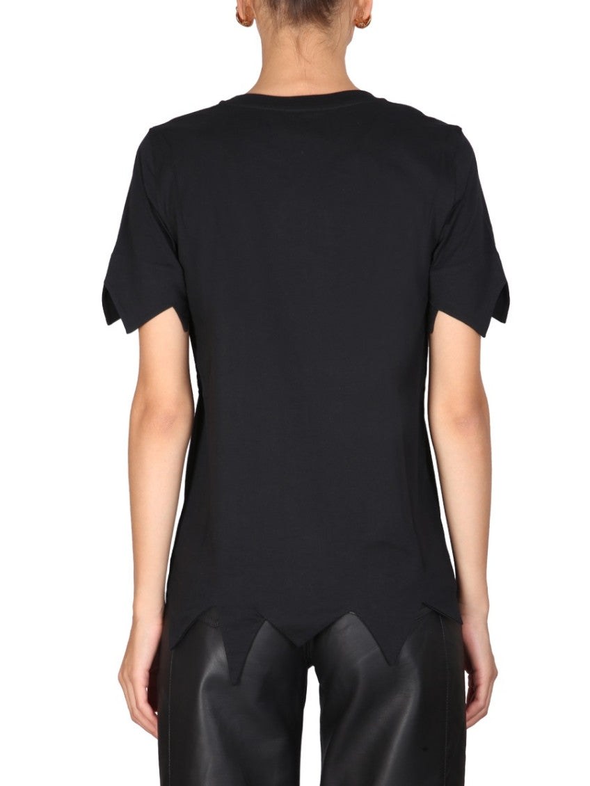 Black Graphic Crew Neck T-Shirt 2