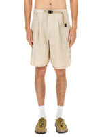 Beige Solid Shorts 1