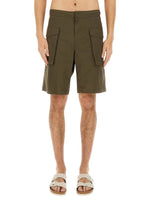 Khaki Solid Shorts 1
