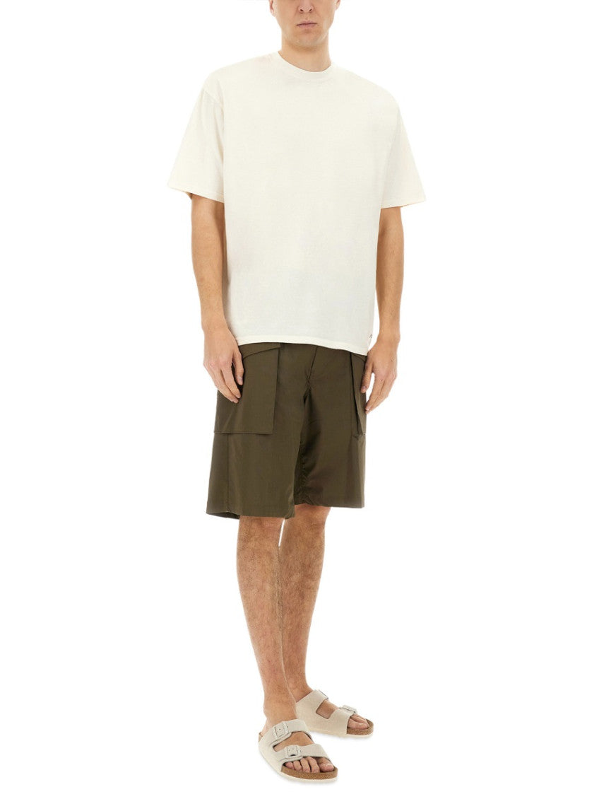 Khaki Solid Shorts 2