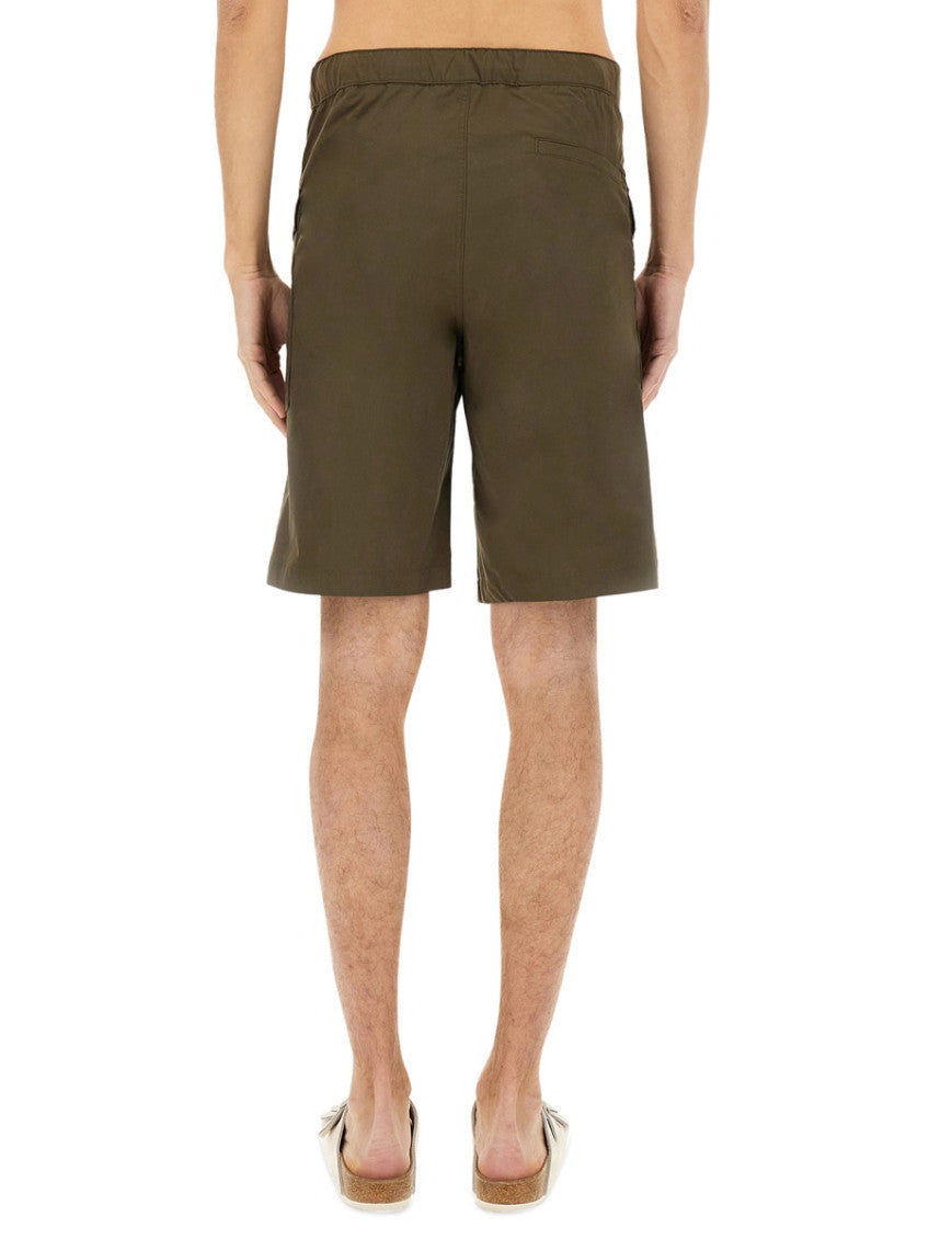 Khaki Solid Shorts 3