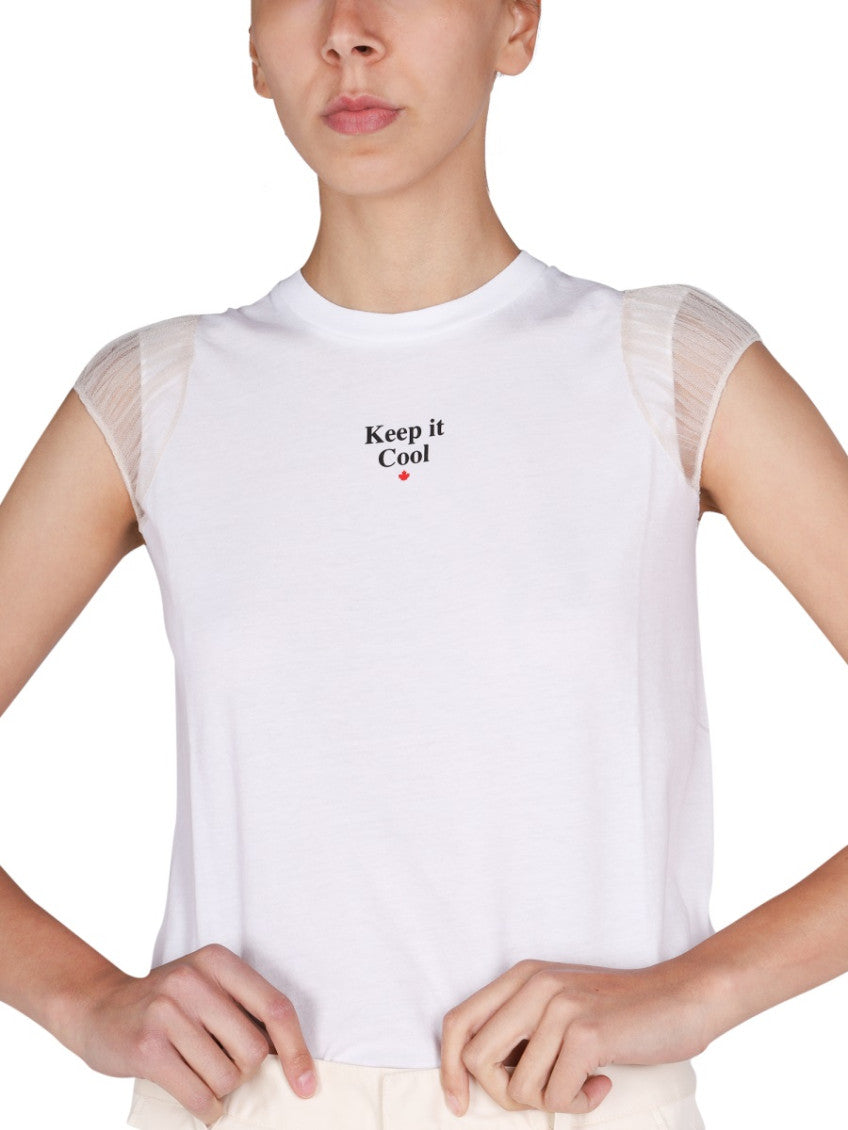 White Graphic Crew Neck T-Shirt 3