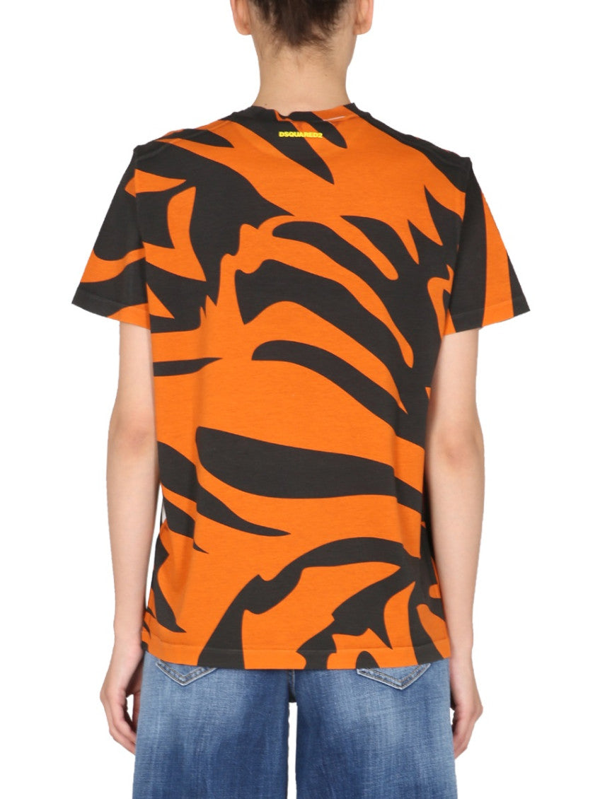 Multicolor Graphic Crew Neck T-Shirt 2