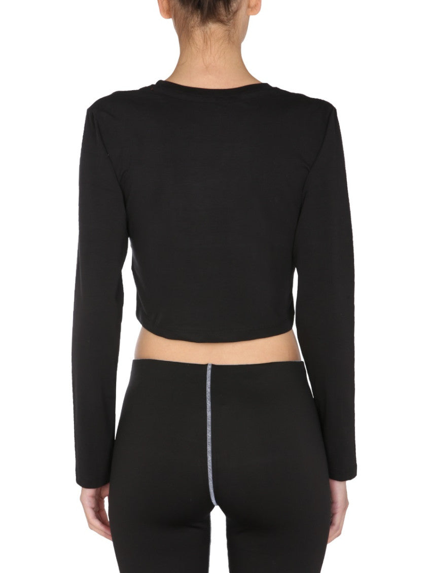 Black Logo Crew Neck T-Shirt 2