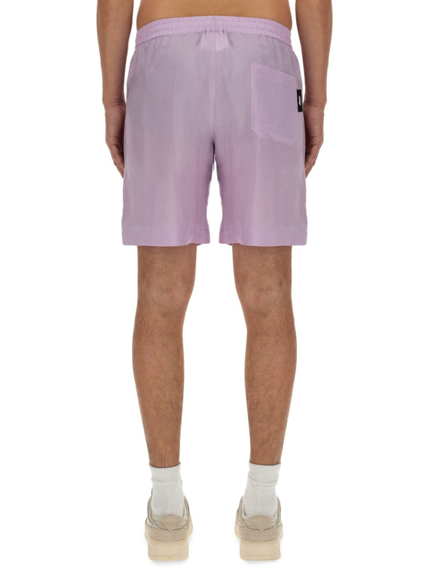 Purple Solid Shorts 4