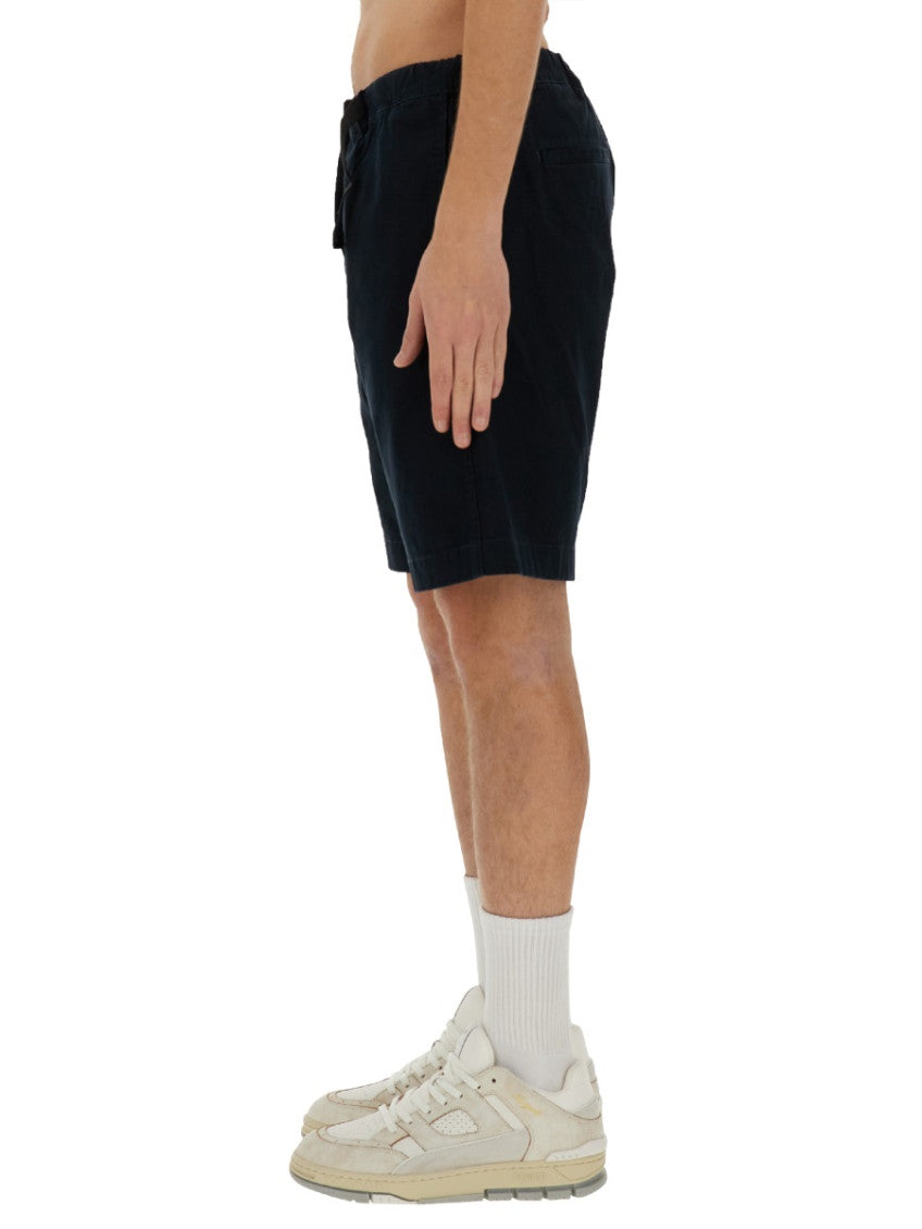 Blue Solid Shorts 3