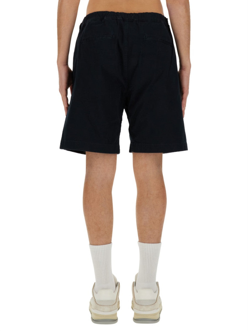Blue Solid Shorts 4