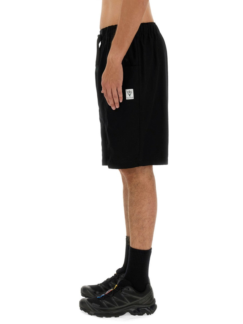 Black Solid Shorts 2
