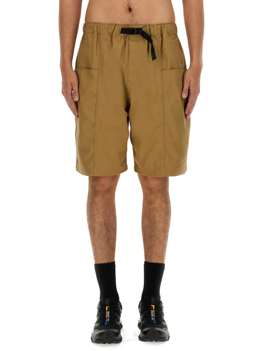Brown Solid Shorts 1
