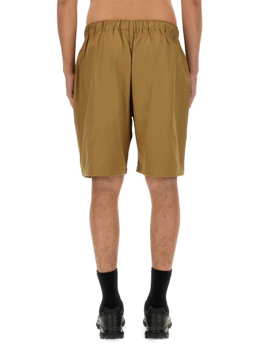 Brown Solid Shorts 4